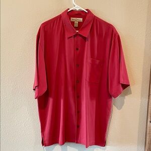 Tommy Bahama Men's Vibrant Red Button Down Shirt